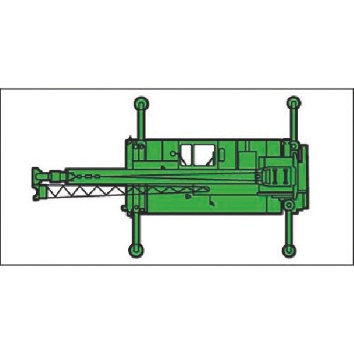 つくし ミニ重機マグネット平面タイプ ラフテレーン