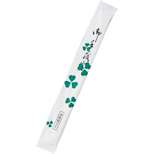 TKG 割箸完封 クローバー楊枝入り 白樺小判 (