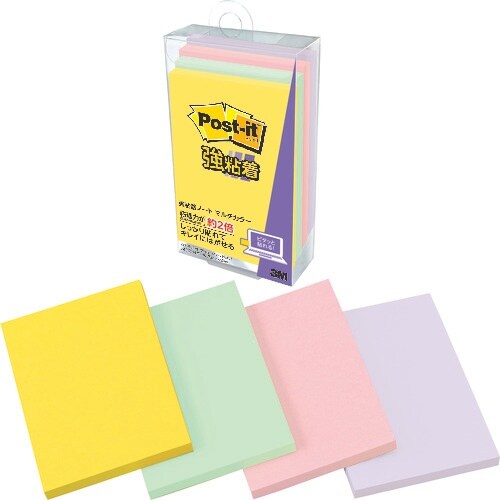 3M ポスト・イット 強粘着ノートマルチカラー5