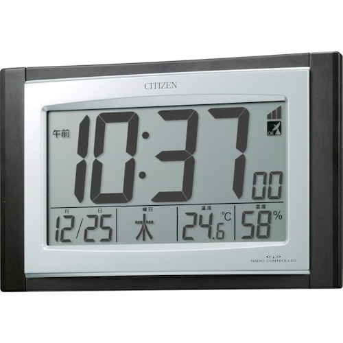 シチズン 電波時計(デジタル表示)(掛置兼用) 温