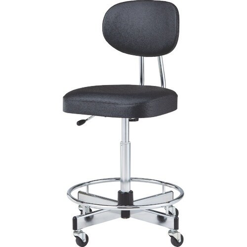 ノーリツ 製図用チェア ビニールレザー ブラック