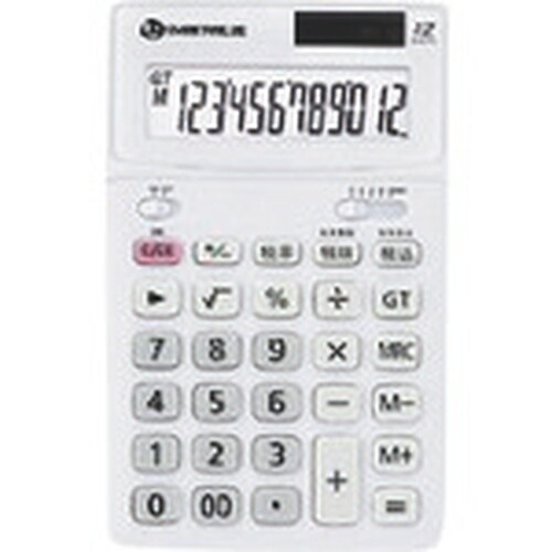 JTX 830027)中型電卓 ホワイト K071