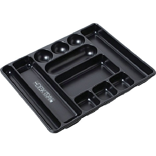 PLUS 63809)デスクトレー L ブラック