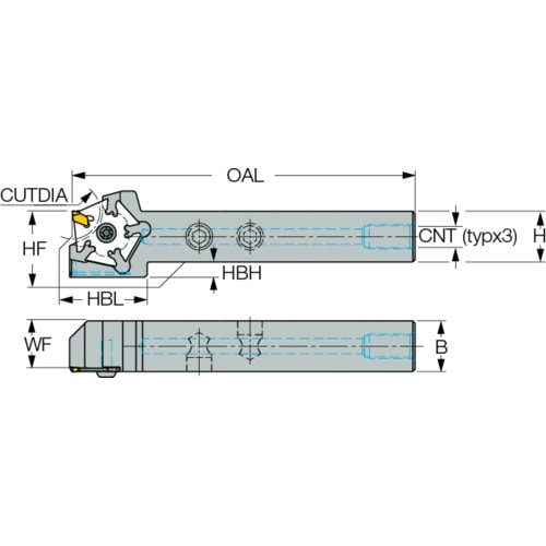 イスカル ロジック5グリップ ホルダ THMPR/