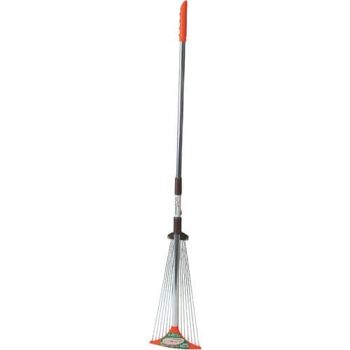 金象 伸縮式スライドガーデンレーキ 大