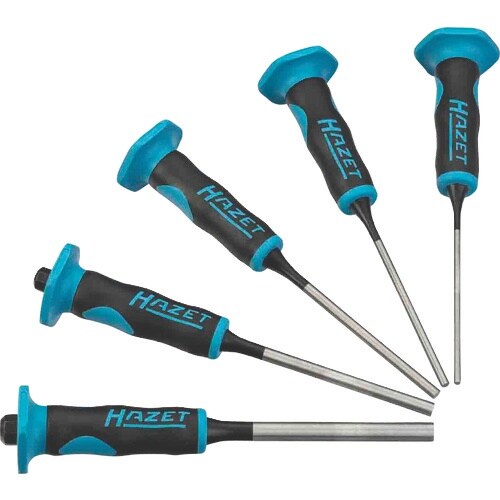 HAZET グリップ付きピンポンチセット ロング
