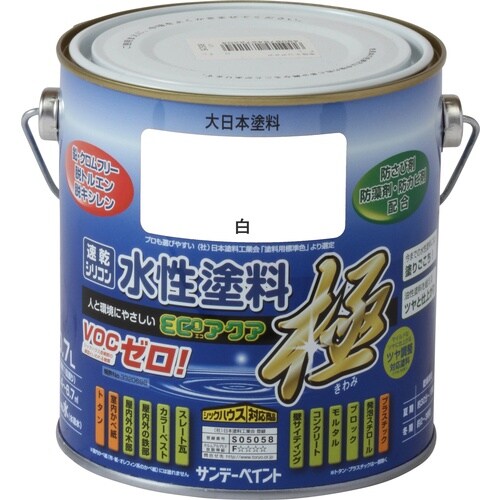サンデーペイント 水性ECOアクア 白 700M