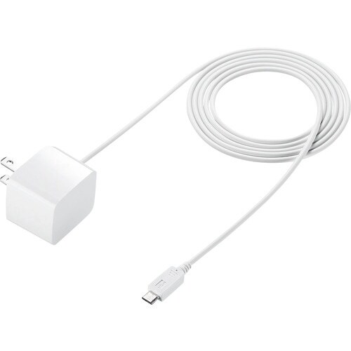 SANWA microUSBケーブル一体型AC充電