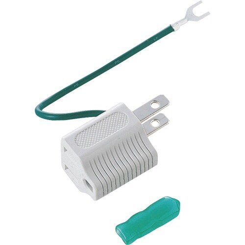 SANWA 3P→2P変換アダプタ(グレー)