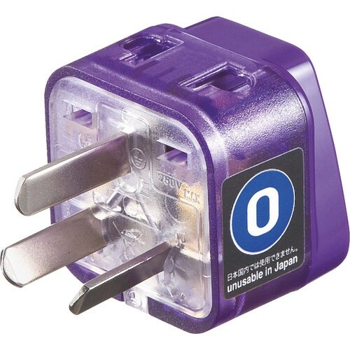 SANWA 海外電源変換アダプタエレプラグW−O2