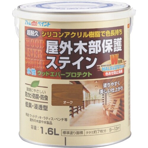 アトムペイント 水性ウッドエバープロテクト 1.6