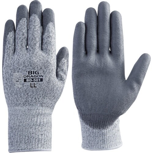 富士グローブ BD−501 L PUノンカットグリ