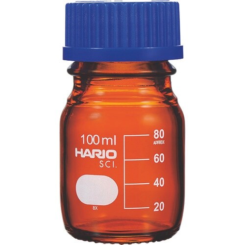 HARIO ボトル 耐熱ねじ口瓶(茶) 100ml