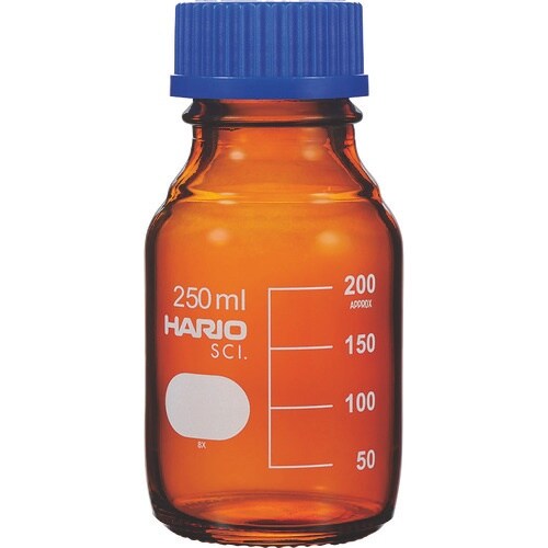 HARIO ボトル 耐熱ねじ口瓶(茶) 250ml