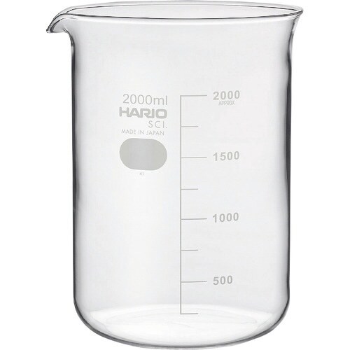 HARIO ビーカー 目安目盛付 2000ml