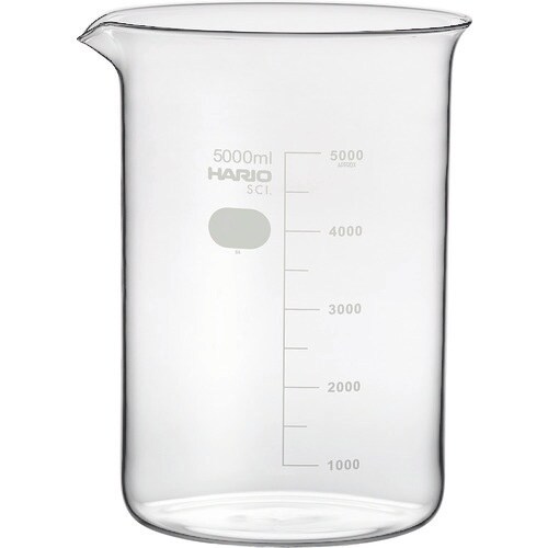 HARIO ビーカー 目安目盛付 5000ml