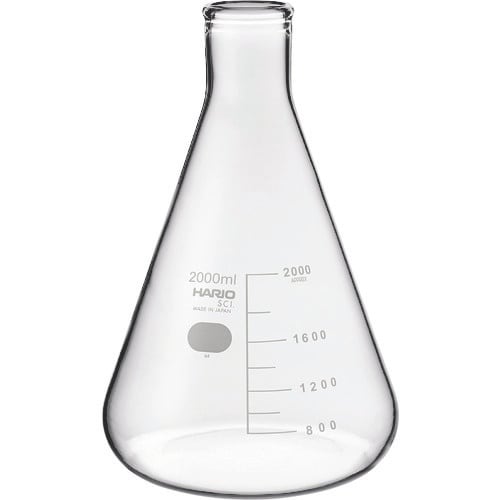 HARIO 三角フラスコ 目安目盛付 2000ml
