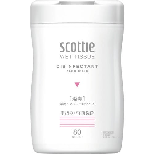 クレシア スコッティウェットティシュー消毒 80枚