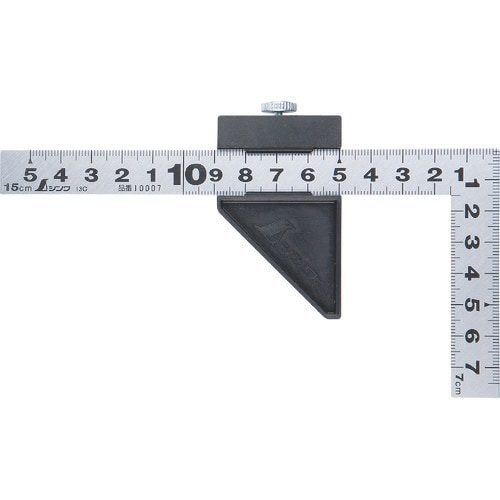 シンワ 曲尺平ぴた シルバー 15cm 表裏同目