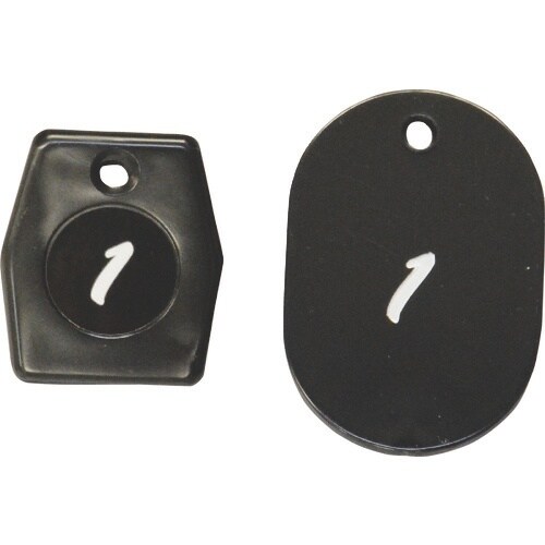 光 クロークチケット 黒 1ー50