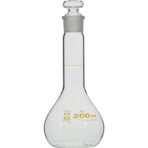 SIBATA メスフラスコ 短形 200mL