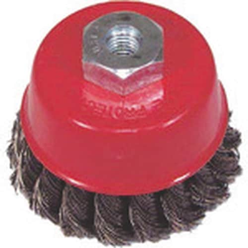 ヤナセ カップブラシ 鋼線ヒネリ75XM10