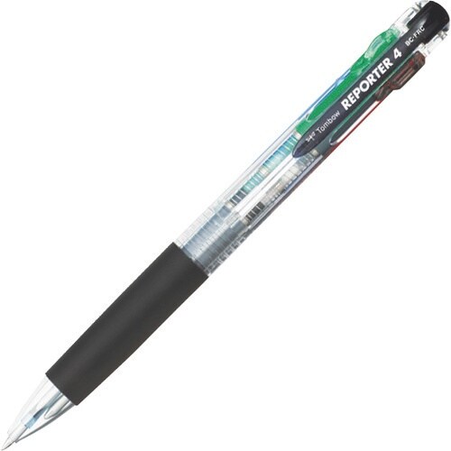 Tombow 4色ボールペン リポーター4 透明