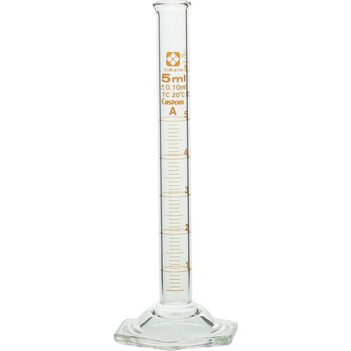 SIBATA メスシリンダー カスタムA 5mL