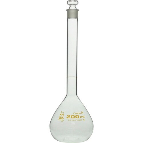 SIBATA メスフラスコ カスタムA 200mL