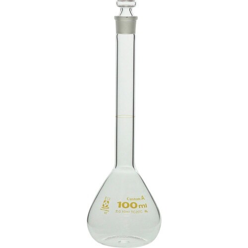SIBATA メスフラスコ カスタムA 100mL