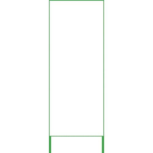 グリーンクロス SL立看板 無地白板鉄板 25角鉄