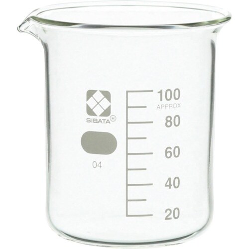 SIBATA ビーカー 目安目盛付 100mL