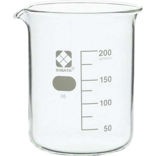SIBATA ビーカー 目安目盛付 200mL