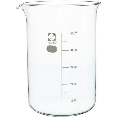 SIBATA ビーカー 目安目盛付 5000mL