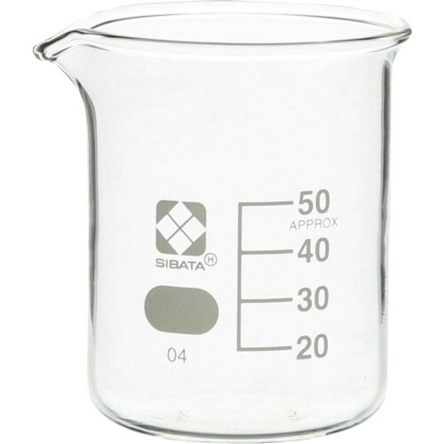 SIBATA ビーカー 目安目盛付 50mL