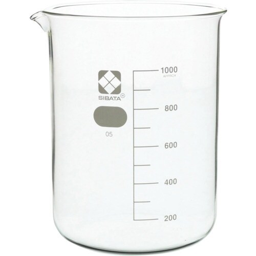 SIBATA ビーカー 目安目盛付 1000mL