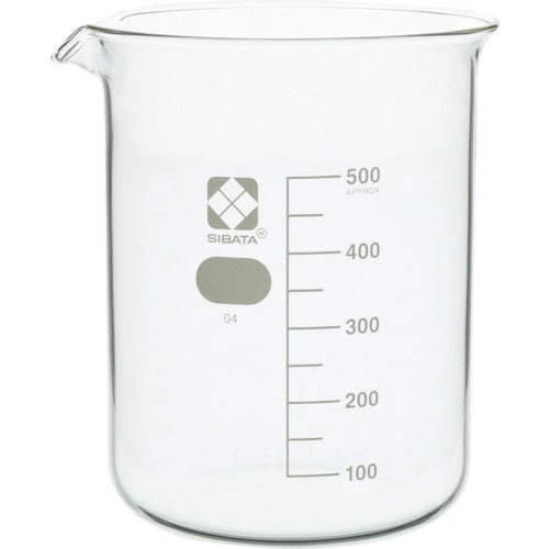 SIBATA ビーカー 目安目盛付 500mL