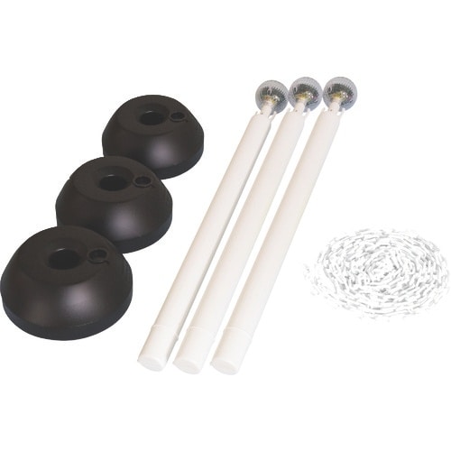 ミツギロン LEDソーラーライト付きチェーンスタン