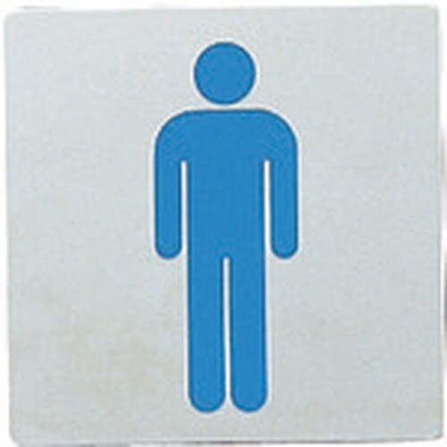 光 ステンレスサインプレート 男マーク