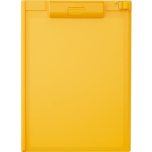 LIHIT クリップボード 黄 A4/E