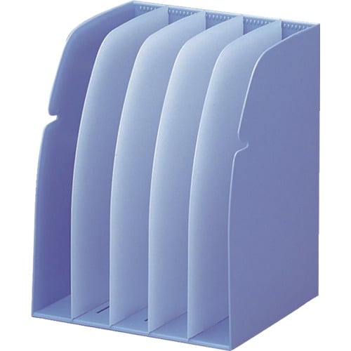 LIHIT ブックスタンド 5仕切り A4 水