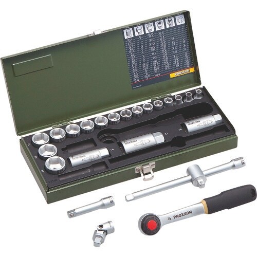 PROXXON ソケットレンチセット3/8”(6角