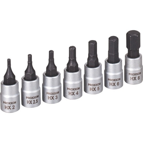 PROXXON ヘックスビットソケット7点セット