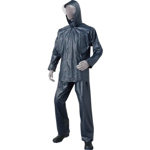 喜多 PVCレインコート No2000 ネイビー