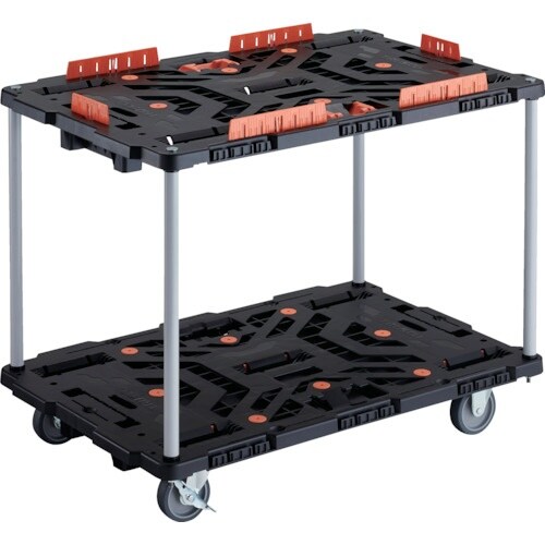 TRUSCO 連結式樹脂製2段台車 ビートル 90