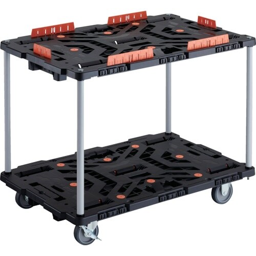 TRUSCO 連結式樹脂製2段台車 ビートル 90