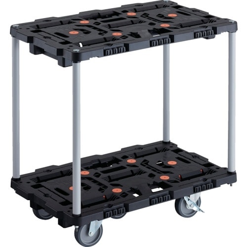 TRUSCO 連結式樹脂製2段台車 ビートル 70