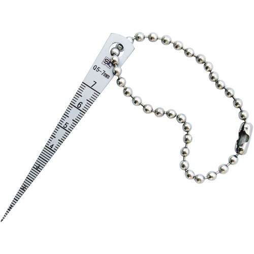 SK 短尺テーパーゲージ 測定範囲0.5ー7mm