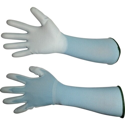 富士手袋 ウレタンメガロング ブルー5P M