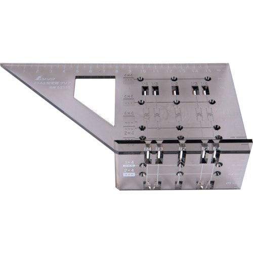 シンワ 2×4止型定規 クリア